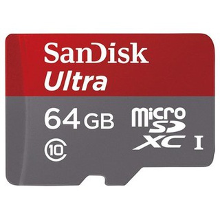 The nho MicroSDXC SanDisk Ultra Class 10 64GB bang gia